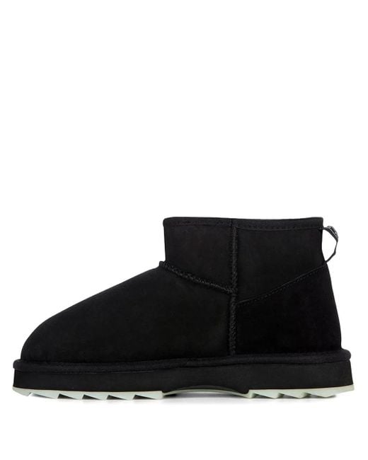 EMU Black Suede Ankle Boots