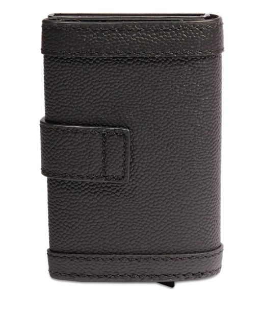 Lancel Black Leather Flap Wallet for men