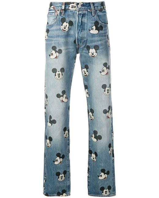 Levi's Blue X Disney Mickey Mouse Jeans for men