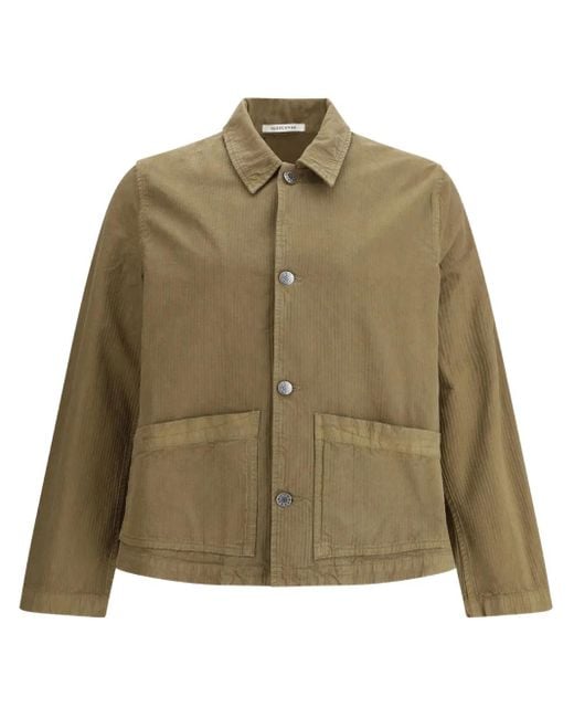 sunflower Green Cotton Shirt Jacket for men