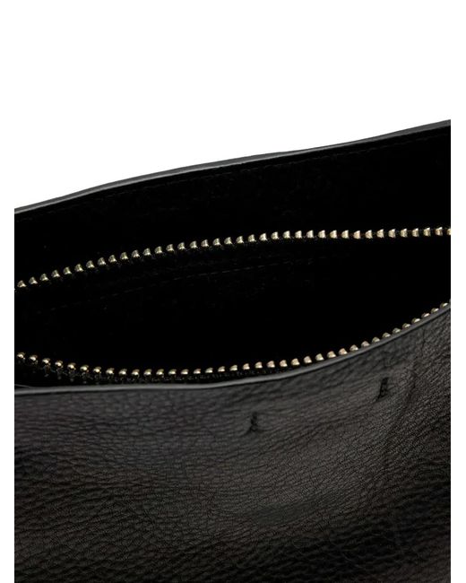 AllSaints Black Marlo Tote Bag