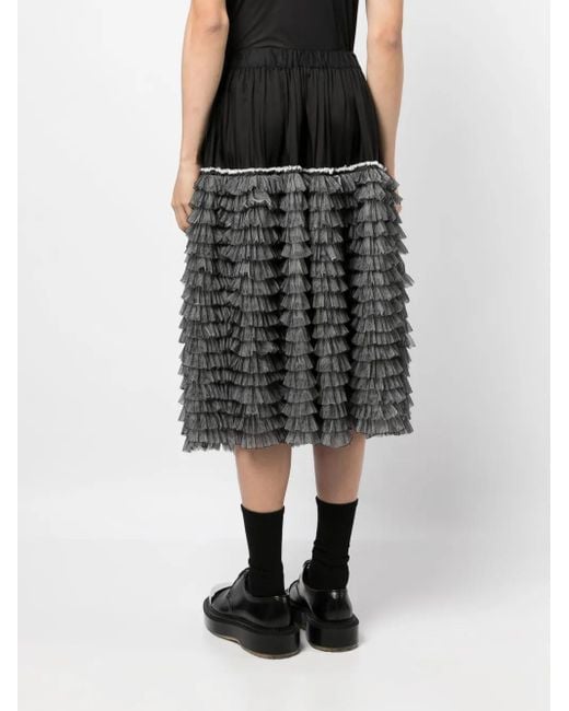 COMME DES GARÇON BLACK テクスチャード ショートパンツ Black