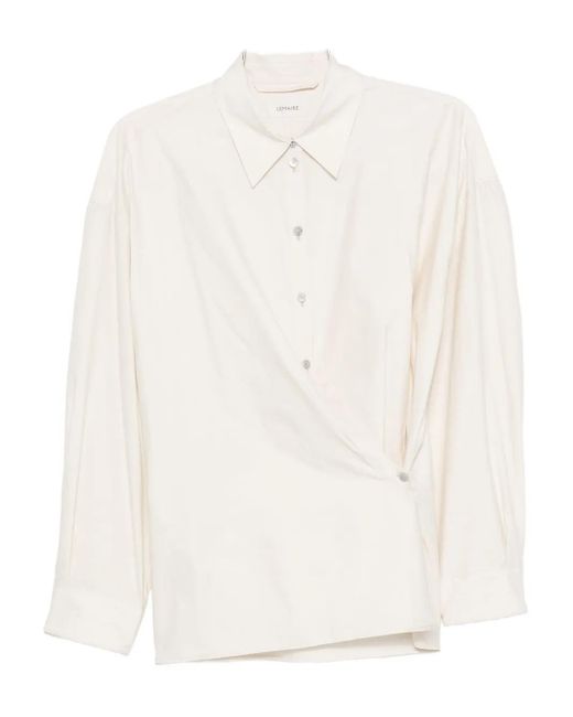 Lemaire クラシックカラー ツイストシャツ White