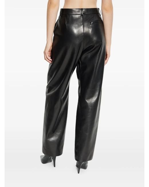 Givenchy Black Leather Trousers