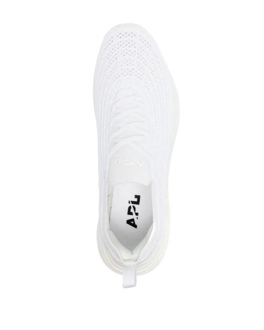 Athletic Propulsion Labs White Techloom Zipline Layered Sneakers for men