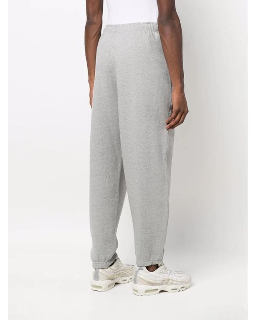 Nike Gray Swoosh Logo Track Pants for men