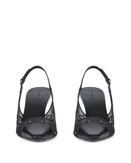 Givenchy White G Cube Slingbacks
