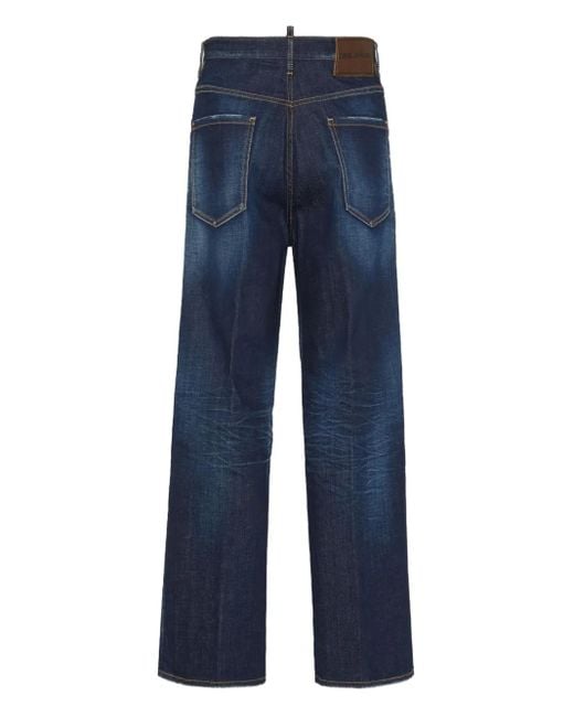 DSquared² Blue Wide-Leg Jeans for men