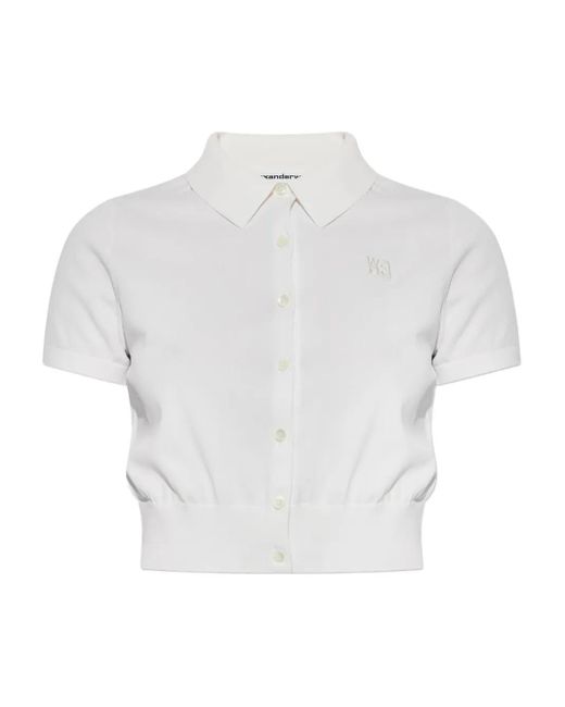 Alexander Wang ショートスリーブ ニットトップ White