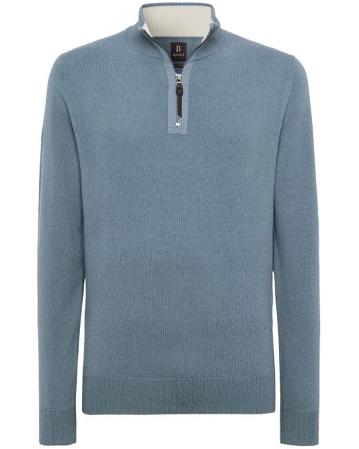Boggi Blue Turtleneck for men