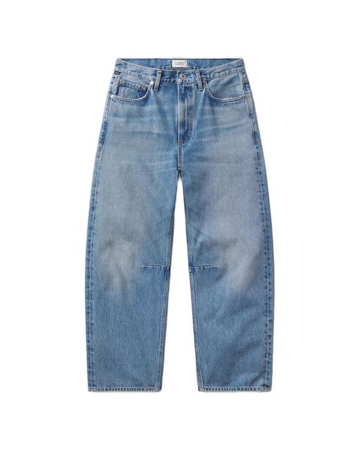 Citizens of Humanity Blue Logo-Patch Jeans