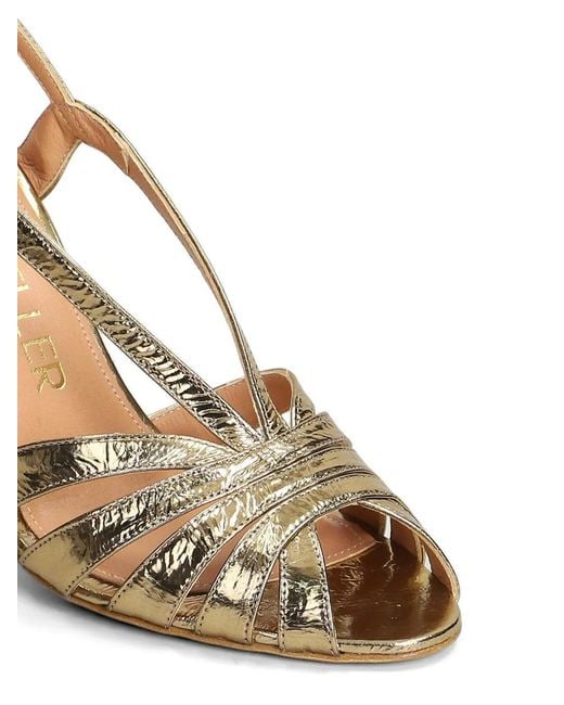 The Seller Metallic-Effect Strappy Sandals