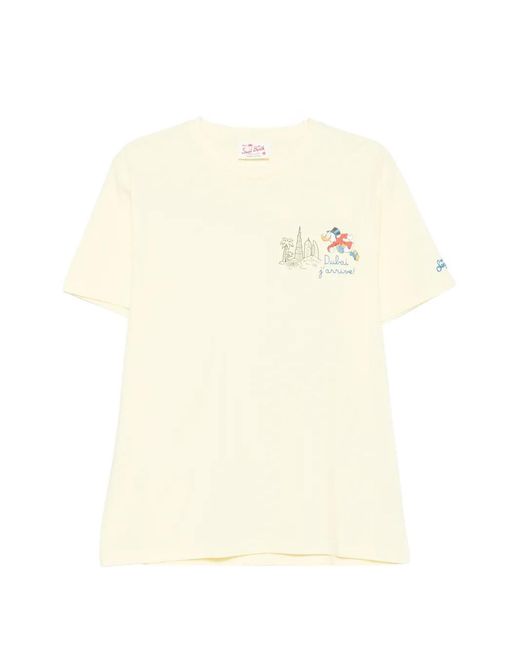 Mc2 Saint Barth Natural Portofino Crew-Neck T-Shirt for men