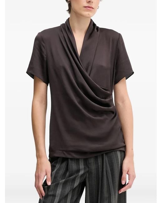 Joseph Ribkoff Black Draped Top