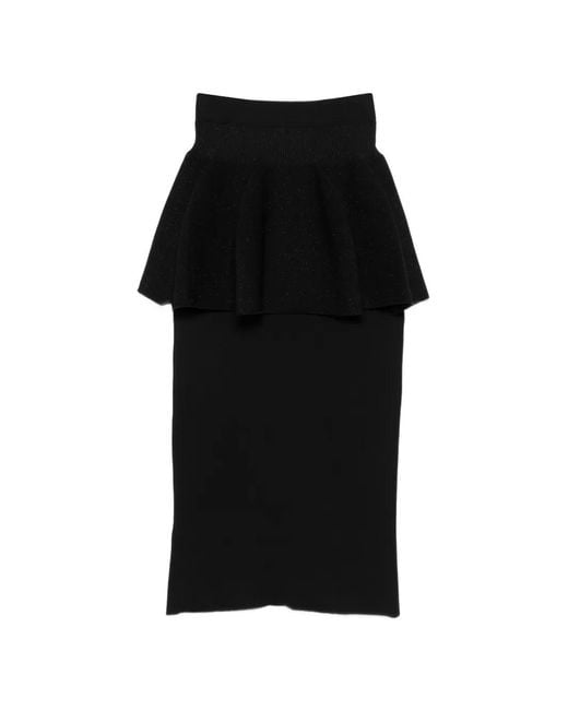 CFCL Pottery Glitter Layered Skirt in Black | Lyst