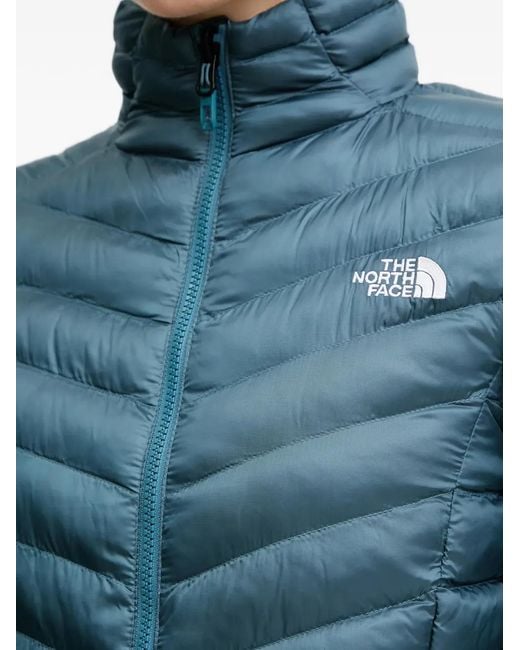 The North Face Blue Chevron Quilted Jacket