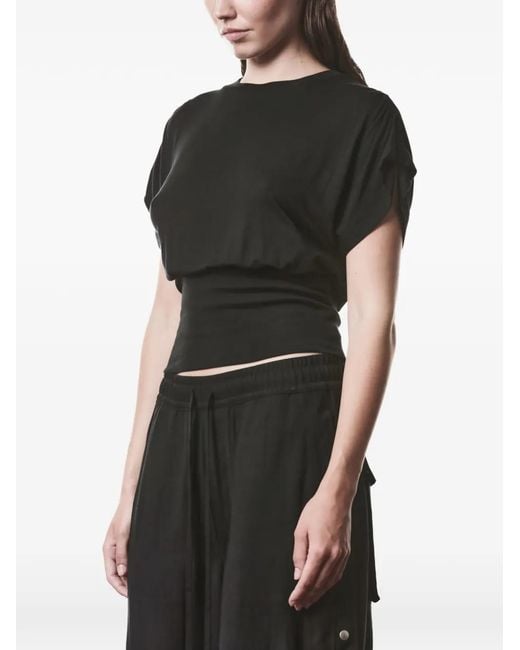 Thom Krom Black Gathered T-Shirt
