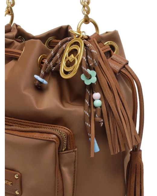 La Carrie Brown Dark Wave Bucket Bag