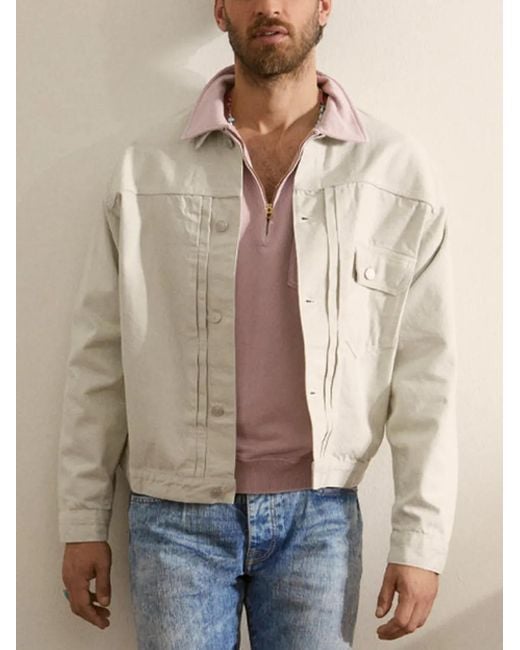 Fortela White Flap-Pocket Shirt Jacket for men