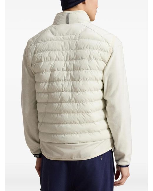 Ralph Lauren White Quilted Zip-Up Insulated Vest for men