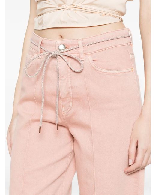 Marc Cain Pink Belted Jeans