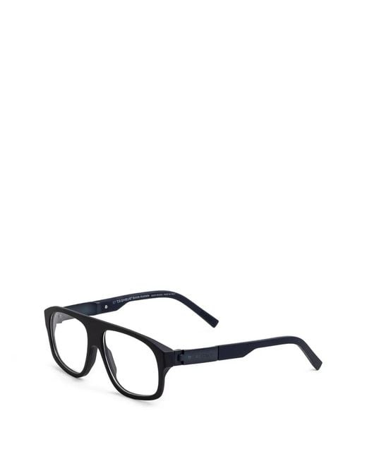 Tag Heuer Black Rectangle Frame Glasses