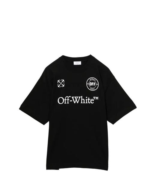 Off-White c/o Virgil Abloh Black Logo-Print T-Shirt