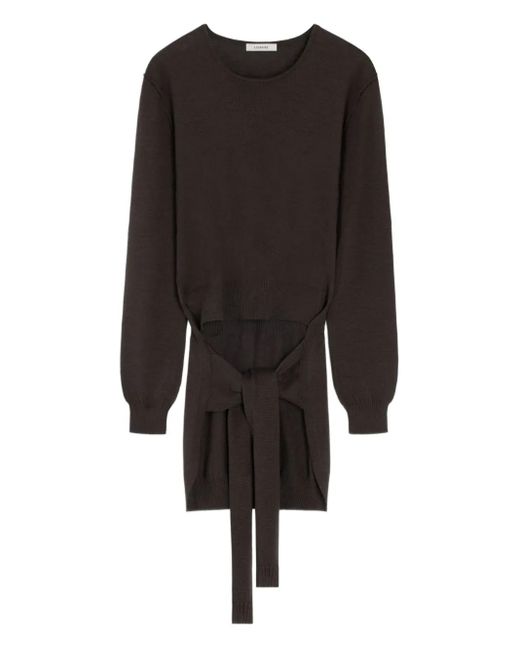 Lemaire ベルテッド ニットトップ Black