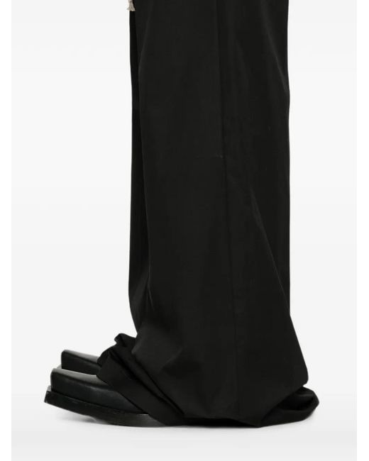 Rick Owens Black Pantalon Ample Bela À Lien De Resserrage for men