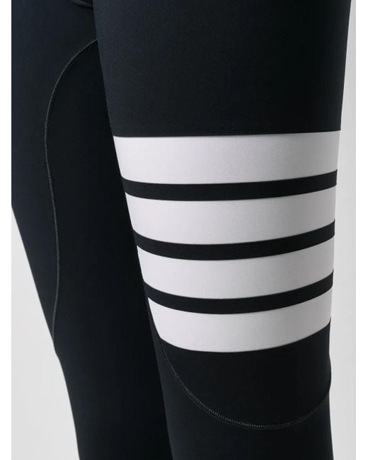 Thom Browne Blue 4-bar Compression leggings