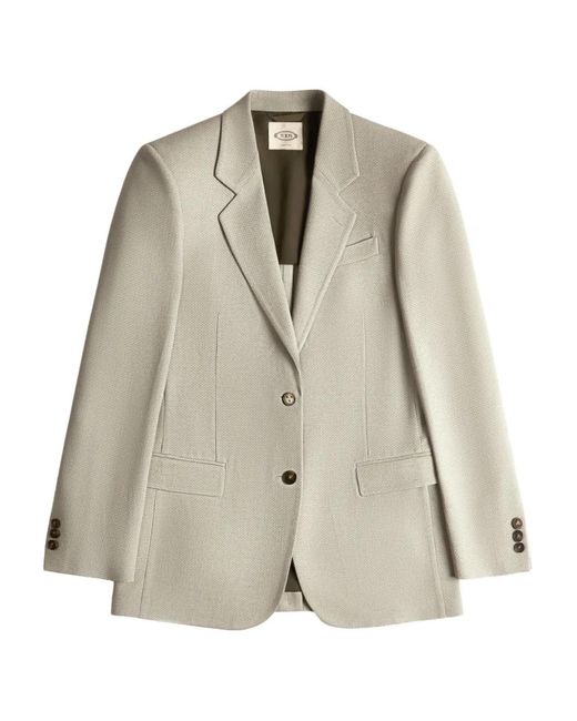 Blazer Con Botones Tod's de color Natural