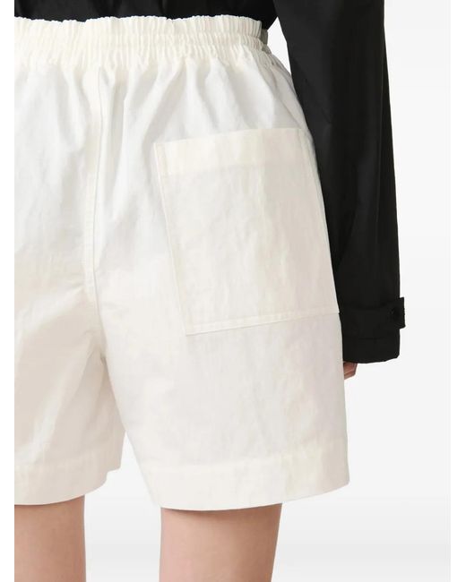 Studio Nicholson White Karya Drawstring-Fastening Shorts