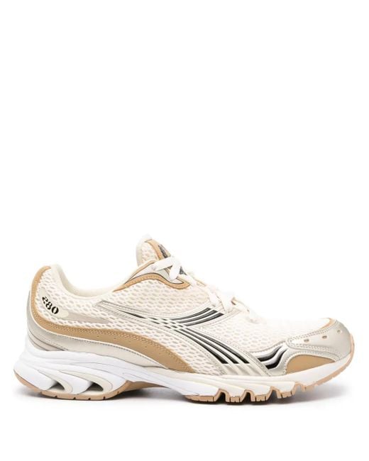 Diadora White Mythos Propulsion 80 Lace-Up Sneakers for men