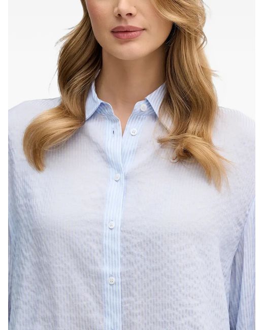 Sisley Blue Striped Layered Shirt