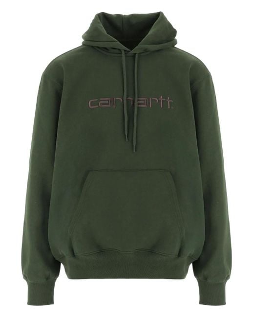 Sudadera con capucha y logo bordado Carhartt de hombre de color Green