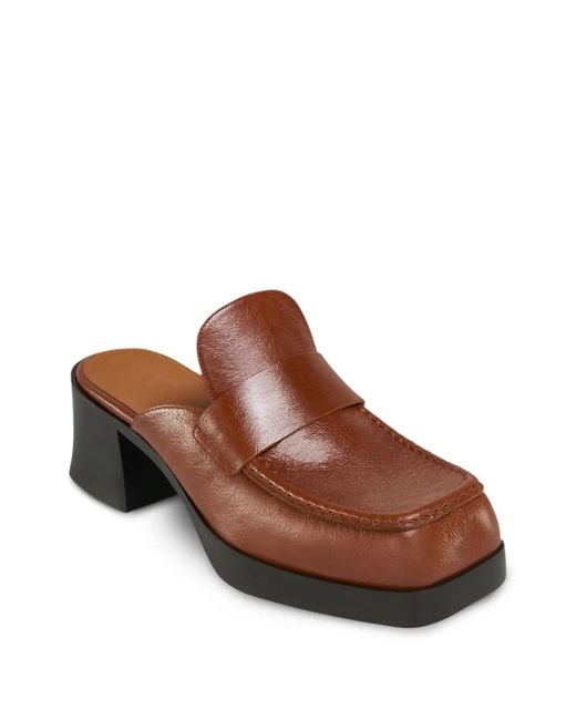 Marni Brown 60Mm Leather Mules for men