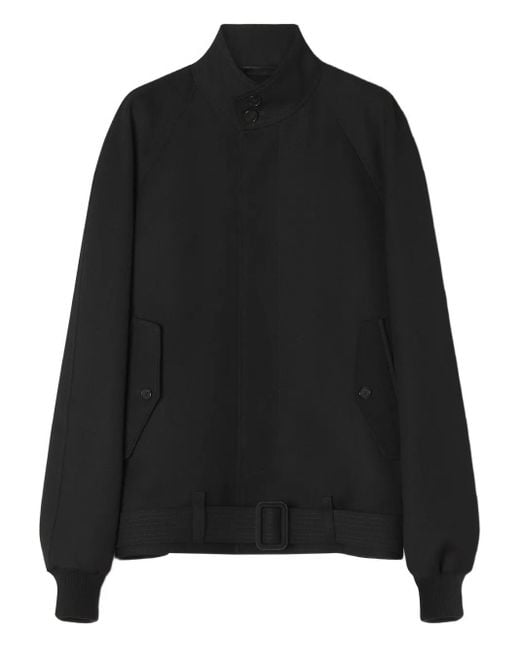 Lanvin Jacke Mit Gürtel in Black für Herren