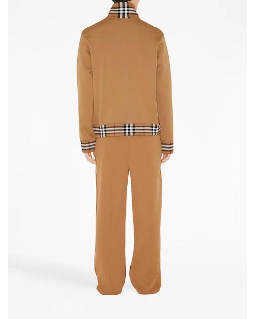 Burberry Geruite Joggingbroek in het Natural voor heren