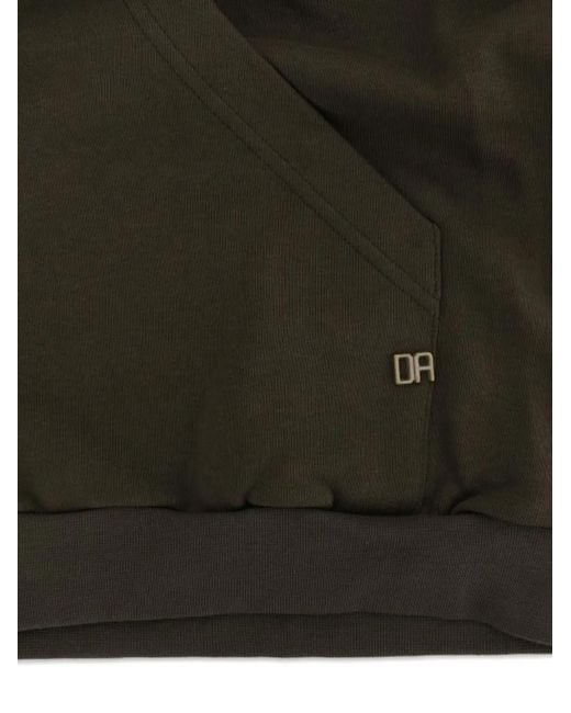 Daniele Alessandrini Gray Zip-Up Drawstring Hoodie for men