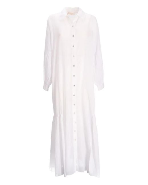 Devotion ティアード シャツドレス White