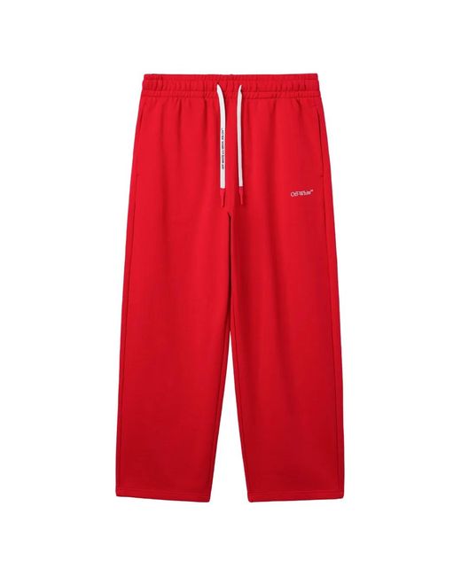 Off-White c/o Virgil Abloh Red Diag-Stripe Track Pants for men