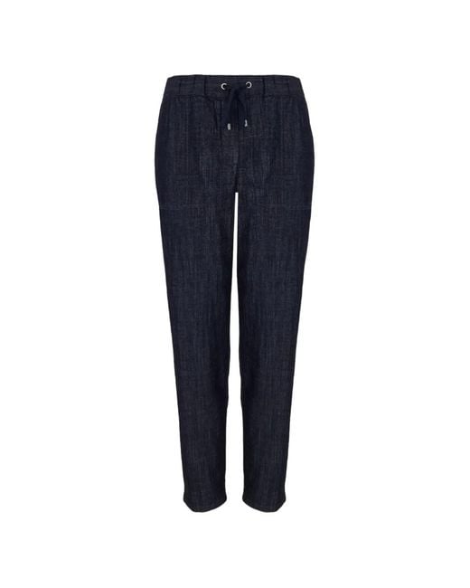 Lorena Antoniazzi Blue Drawstring-Waistband Jeans