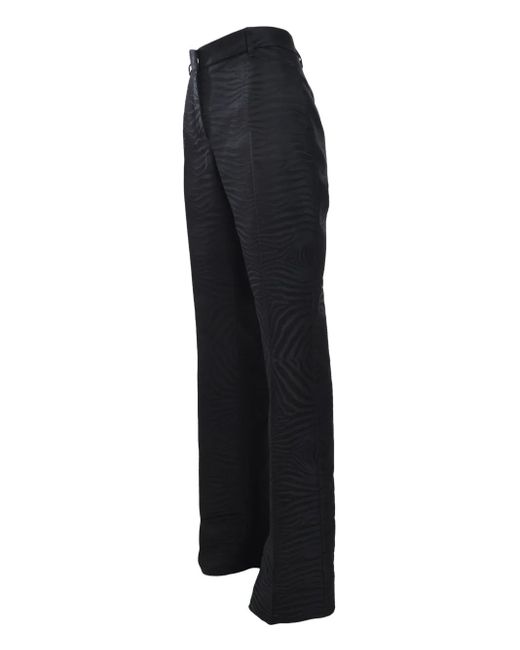 Roberto Cavalli Blue Zebra-Pattern Trousers