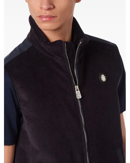 Billionaire Weste Mit Logo-Patch in Blue für Herren