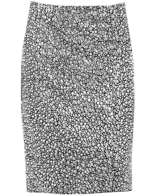 16Arlington Gray Delta Sequin-embellished Skirt