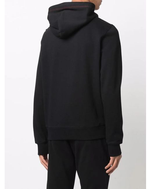 DIESEL Blue Crack-Print Pullover Hoodie for men