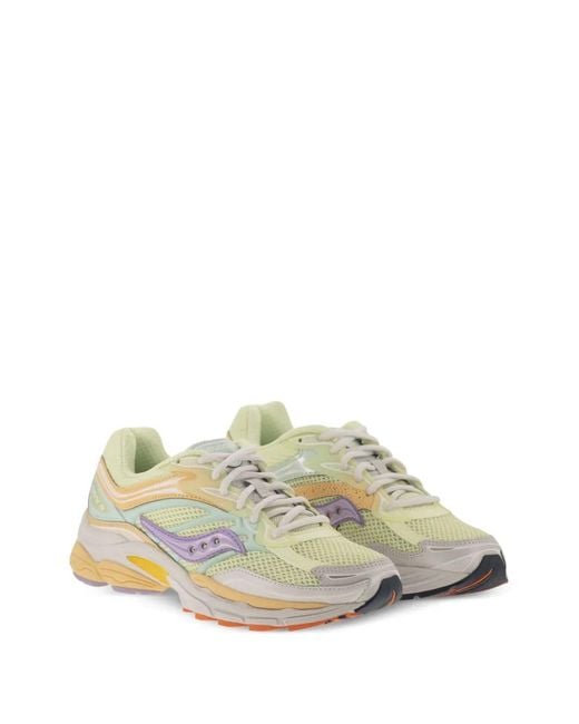 Saucony White Progrid Omni 9 Mesh Sneakers