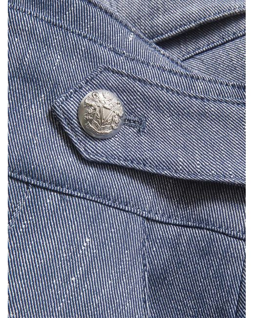 Veronica Beard ハイウエスト ショートパンツ Blue