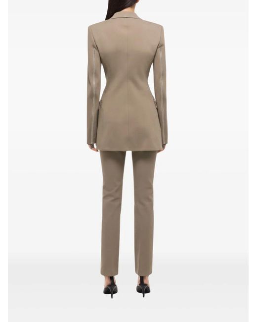 Helmut Lang Natural Blazer mit Reißverschlussdetail