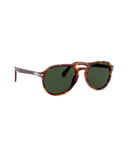 Persol Green Round-Frame Sunglasses